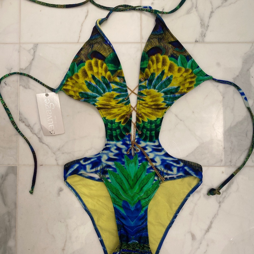 Sauvage with TAG one piece bathing suit M